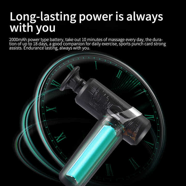 DS NA Cold & Heat Therapy Massage Gun with 5 Heads and 2000mAh Battery