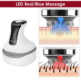 DS NA Blue Rechargeable Electric Scalp Massager with Adjustable Speeds and LED T