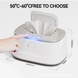 DS NA Grey USB-Powered Baby Wet Wipes Warmer - Portable and Adjustable Heating