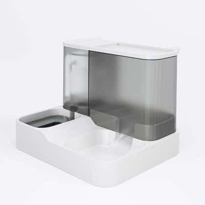 DS NA Grey Pet Feeder 3L Automatic Cat Feeder and Water Dispenser - Hassle-Free