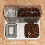 DS NA Pink Pet Feeder 3L Automatic Cat Feeder and Water Dispenser - Hassle-Free