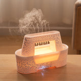 DS NA White 300ml Ultrasonic Aroma Diffuser with Cracked Light Design