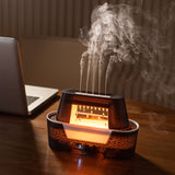 DS NA Black 300ml Ultrasonic Aroma Diffuser with Cracked Light Design - Cool