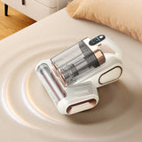 DS NA LF-LP018 White Cordless Mite Vacuum Cleaner with LED Display - Powerful 12
