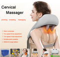 DS NA Grey Portable Shiatsu Neck and Shoulder Massager with Heat | Rechargeable