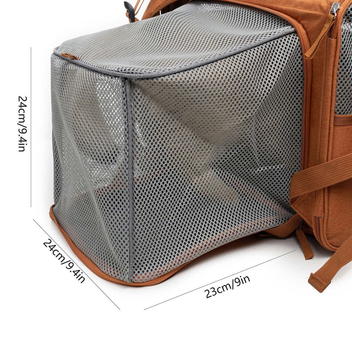 DS NA Brown Pet Carrier Backpack - Comfortable and Stylish for Cats & Small Dog