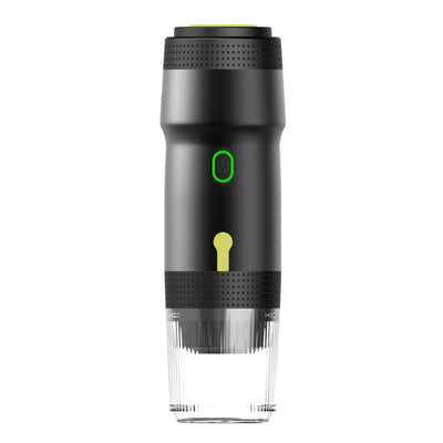 DS NA Black 3-in-1 Portable Electric Espresso Maker - Rechargeable Travel Coffee