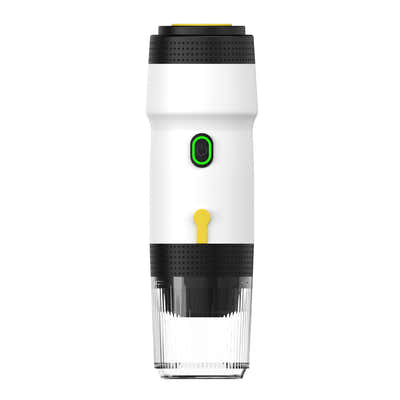 DS NA White 3-in-1 Portable Electric Espresso Maker - Rechargeable Travel Coffee