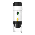 DS NA White 3-in-1 Portable Electric Espresso Maker - Rechargeable Travel Coffee