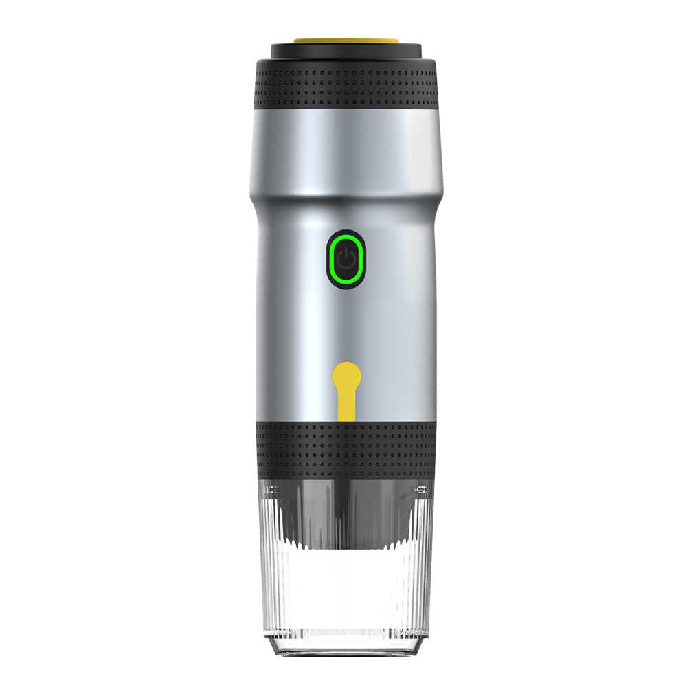 DS NA Silver 3-in-1 Portable Electric Espresso Maker - Rechargeable Travel