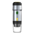 DS NA Silver 3-in-1 Portable Electric Espresso Maker - Rechargeable Travel