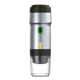 DS NA Silver 3-in-1 Portable Electric Espresso Maker - Rechargeable Travel