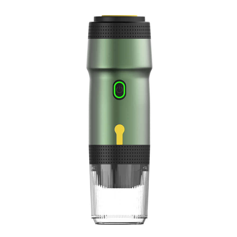 DS NA Green 3-in-1 Portable Electric Espresso Maker - Rechargeable Travel Coffee