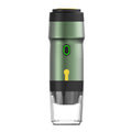 DS NA Green 3-in-1 Portable Electric Espresso Maker - Rechargeable Travel Coffee
