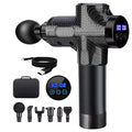 DS NA Carbon Fiber Deep Tissue Percussion Massage Gun - 30 Speeds, 6 Heads, Type