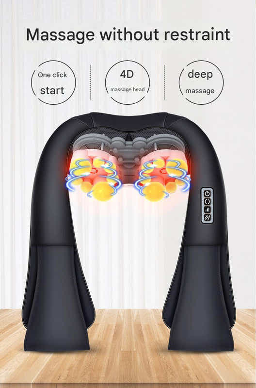 DS NA Deep Kneading Shiatsu Neck & Shoulder Massager with Heat - USB