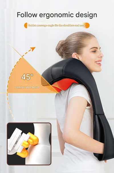 DS NA Deep Kneading Shiatsu Neck & Shoulder Massager with Heat