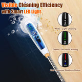 DS NA Electric Spin Scrubber – Adjustable Extension Handle & 8 Brush Heads