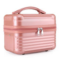 DS NA Pink Durable Hard Shell Makeup Travel Case - Large Capacity Portable