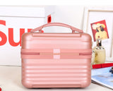 DS NA Pink Durable Hard Shell Makeup Travel Case - Large Capacity Portable