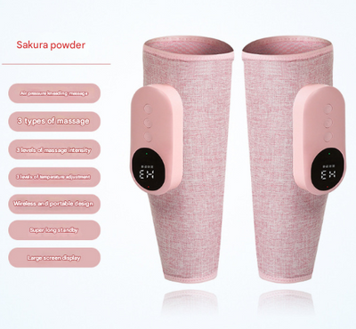 DS NA Two-piece Pink Portable Leg Air Pressure Massager with Constant Heat