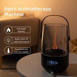 DS NA Creative Retro Flame Essential Oil Diffuser - Portable Humidifier