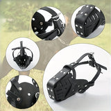 DS NA Adjustable Leather Dog Muzzle for Large Breeds – Anti-Bite & Anti-Bark