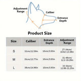 DS NA L Adjustable Leather Dog Muzzle for Large Breeds, Anti-Bite and Anti-Bark