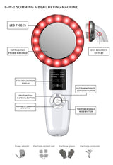 DS NA 6-in-1 Ultrasonic Slimming & Beautifying RF Device - Body Sculpting & Skin