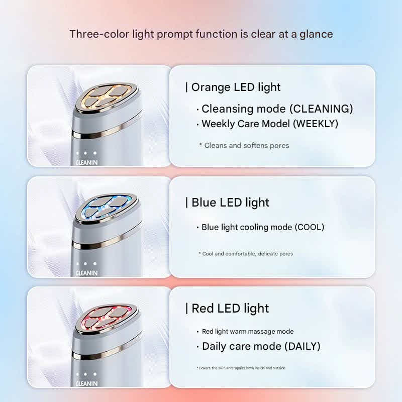 DS NA Multi-Function Facial Beauty Device - 6 Modes, 3 Intensity Levels, LED