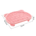 DS NA Pink Elevated Cat Litter Trapping Mat – Dual-Layer Scatter Control Tray