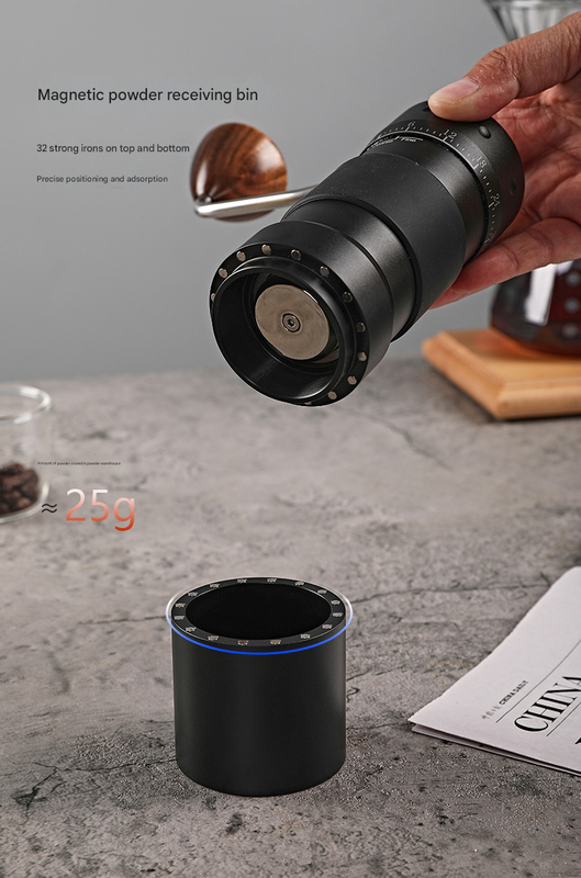 DS NA Grey Premium 7-Star Manual Coffee Grinder - Portable Bean Mil(R50pro)