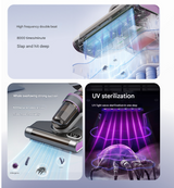 DS NA Purple Advanced Cordless UV-C Dust Mite Vacuum - Handheld Cleaner with Hot