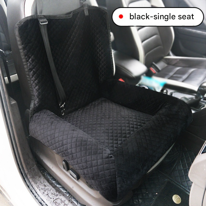 DS NA Dog Car Booster Seat – 2-in-1 Travel Bed (Black)