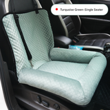 DS NA Dog Car Booster Seat – 2-in-1 Travel Bed (Turquoise)