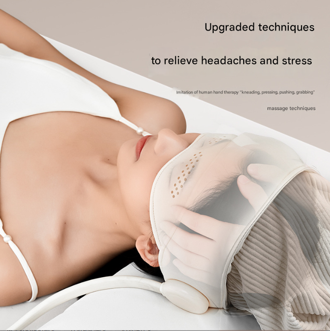 DS NA Capless Version Electric Head Massage Hat with Inflatable Airbags - 6-Zone