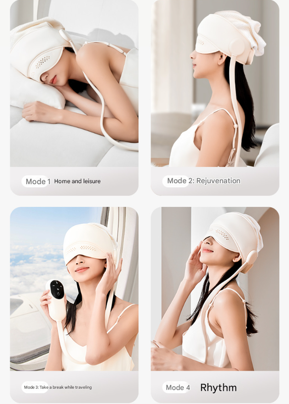 DS NA Electric Head Massage Hat with Inflatable Airbags - 6-Zone Scalp Therapy
