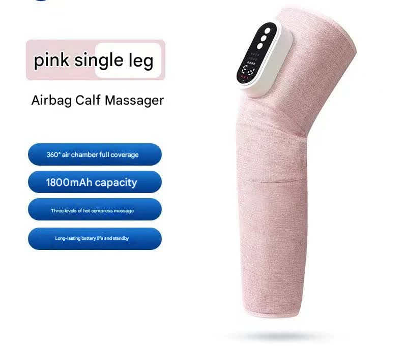 DS NA Rechargeable Air Compression Leg Massager with Heat Therapy for Knee