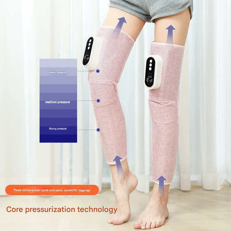 DS NA Rechargeable Air Compression Leg Massager with Heat Therapy