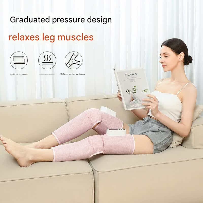 DS NA Rechargeable Air Compression Leg Massager with Heat Therapy