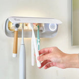 DS NA Smart UVC Toothbrush Sterilizer & Holder with Heat Drying, Radar Sensor