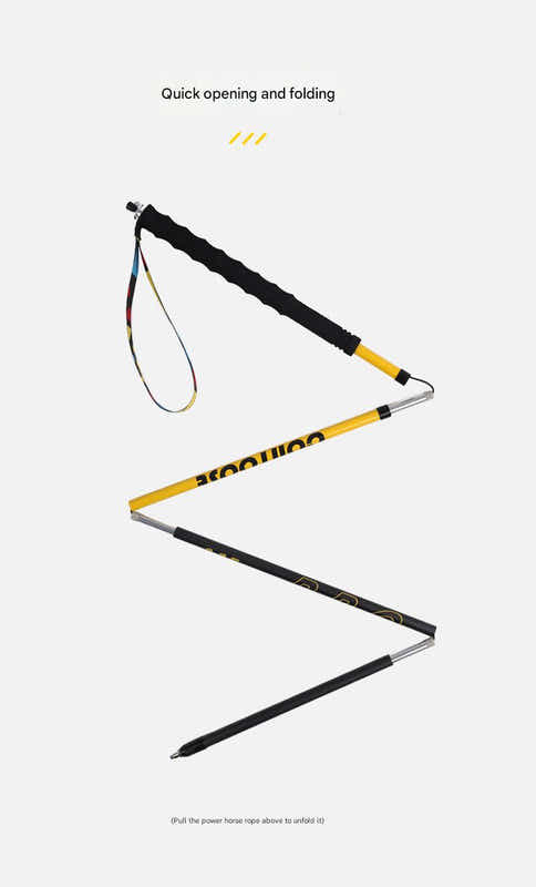 DS NA Ultralight Carbon Fiber Foldable Poles – Blue (Trail Running & Hiking)
