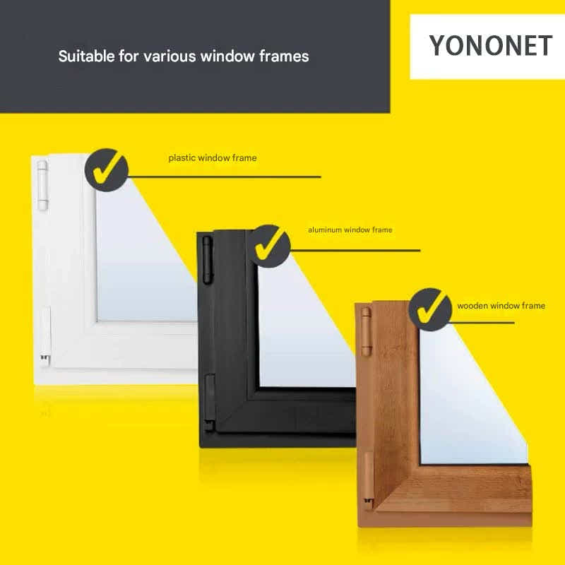 DS NA 3-Piece DIY Magnetic Window Screen Kit: Fine Mesh Insect Net (No-Drill Rq)