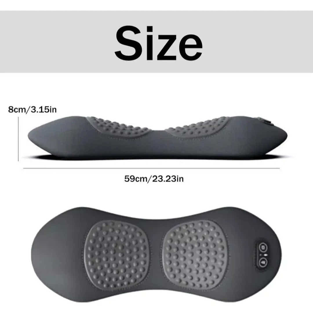 DS NA Dark Grey 3-in-1 Heated Back Stretcher with Vibration Massage & Traction