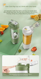 DS NA White Portable Automatic Rechargeable Blender Wireless Juicer Mini Ice