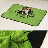 DS NA 2 Pcs Artificial Grass Pet Mat – Soft, Fast-Drying & Non-Slip Sleeping Pad