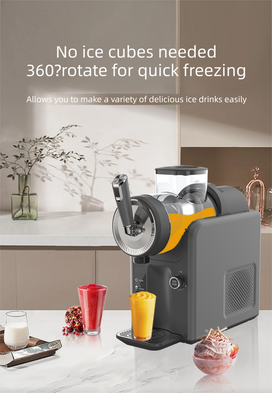 DS NA White Compact Home Cold Drink & Ice Cream Maker – Multi-Functional Slush