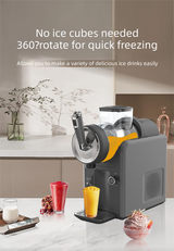 DS NA White Compact Home Cold Drink & Ice Cream Maker – Multi-Functional Slush