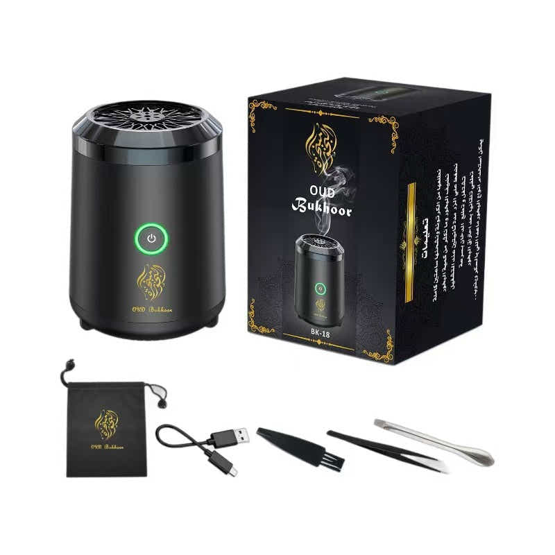 DS NA Portable Electric Oud Bukhoor Incense Burner with Speaker - USB Recharge