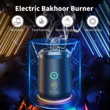 DS NA Portable Electric Oud Bukhoor Incense Burner with Speaker - USB Recharge